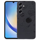 For Samsung Galaxy A54 5G Astronaut Pattern Silicone Straight Edge Phone Case