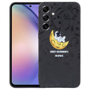 For Samsung Galaxy A54 5G Astronaut Pattern Silicone Straight Edge Phone Case
