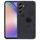 For Samsung Galaxy A54 5G Astronaut Pattern Silicone Straight Edge Phone Case