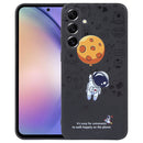 For Samsung Galaxy A54 5G Astronaut Pattern Silicone Straight Edge Phone Case