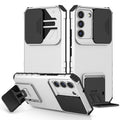 Stereoscopic Holder Sliding Camshield Phone Case, For Samsung Galaxy S22 5G