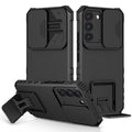 Stereoscopic Holder Sliding Camshield Phone Case, For Samsung Galaxy S22 5G