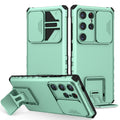 Stereoscopic Holder Sliding Camshield Phone Case For Samsung Galaxy S24 Ultra 5G