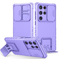 Stereoscopic Holder Sliding Camshield Phone Case For Samsung Galaxy S24 Ultra 5G