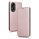 For OPPO Reno11 F 5G Carbon Fibre Texture Flip Leather Wallet Phone Case