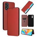 For OPPO Reno11 F 5G Carbon Fibre Texture Flip Leather Wallet Phone Case