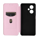 Carbon Fiber Texture Flip Leather Phone Case