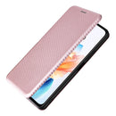 Carbon Fiber Texture Flip Leather Phone Case, For OPPO A79 5G