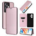 Carbon Fiber Texture Flip Leather Phone Case, For OPPO A79 5G