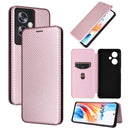 Carbon Fiber Texture Flip Leather Phone Case, For OPPO A79 5G