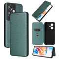Carbon Fiber Texture Flip Leather Phone Case, For OPPO A79 5G