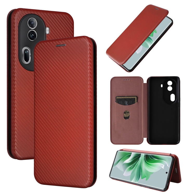 For OPPO A79 5G Carbon Fibre Texture Flip Leather Phone Case