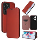 For OPPO Reno11 F 5G Carbon Fibre Texture Flip Leather Wallet Phone Case