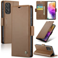 For Samsung Galaxy A73 5G Litchi Texture RFID Anti-theft Leather Phone Case