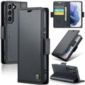 For Samsung Galaxy S21 5G Litchi Texture RFID Anti-theft Leather Phone Case