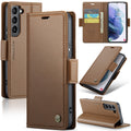 For Samsung Galaxy S21 5G Litchi Texture RFID Anti-theft Leather Phone Case