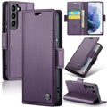 For Samsung Galaxy S21 5G Litchi Texture RFID Anti-theft Leather Phone Case