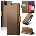 For Samsung Galaxy A22 5G Litchi Texture RFID Anti-theft Leather Phone Case