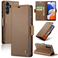 For Samsung Galaxy A14 4G/5G Litchi Texture RFID Anti-theft Leather Phone Case