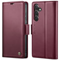 For Samsung Galaxy S24+ Litchi Texture RFID Anti-theft Leather Phone Case