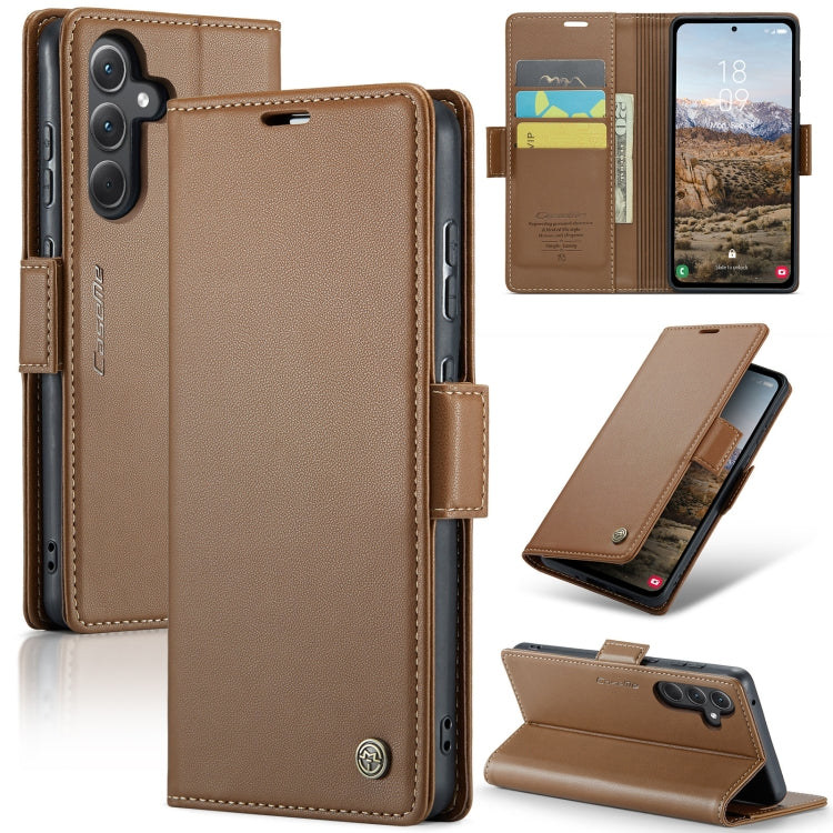 For Samsung Galaxy S21 5G Litchi Texture RFID Anti-theft Leather Phone Case