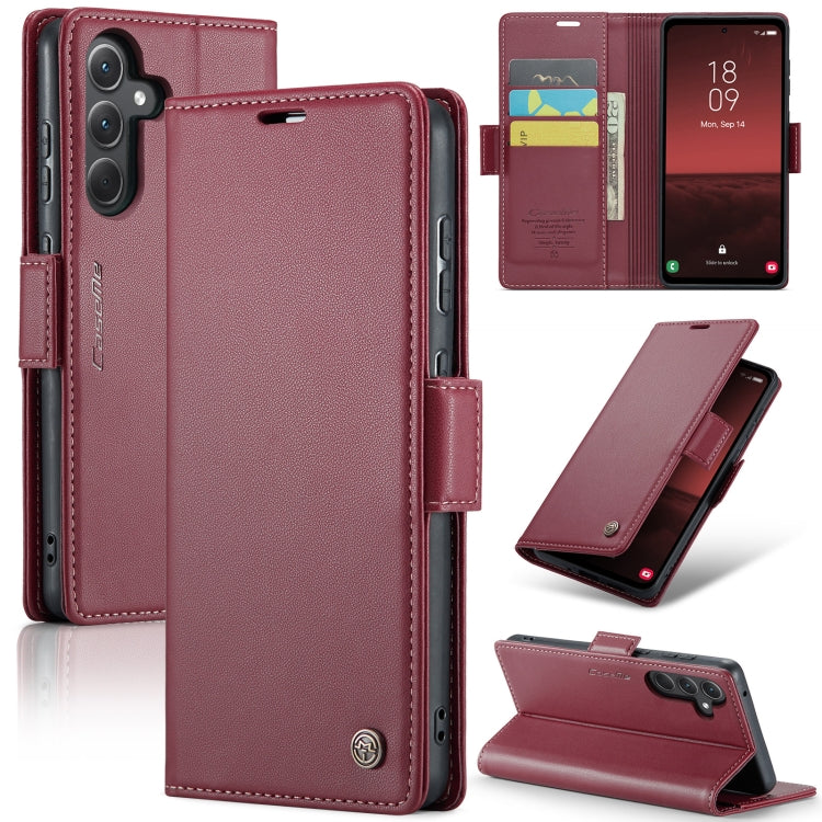 For Samsung Galaxy S21 5G Litchi Texture RFID Anti-theft Leather Phone Case