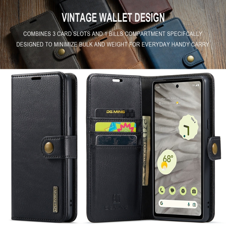 For Google Pixel 8a Detachable Magnetic Leather Wallet Phone Case