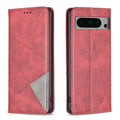 Rhombus Texture Magnetic Leather Phone Case, For Google Pixel 8 Pro, For Google Pixel 8