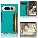 For Google Pixel 9 Pro Fold Litchi Texture Card Slots Back Cover Phone Case
