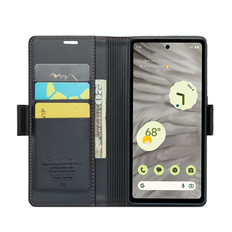 For Google Pixel 8 CaseMe RFID Anti-theft Leather Wallet Phone Case