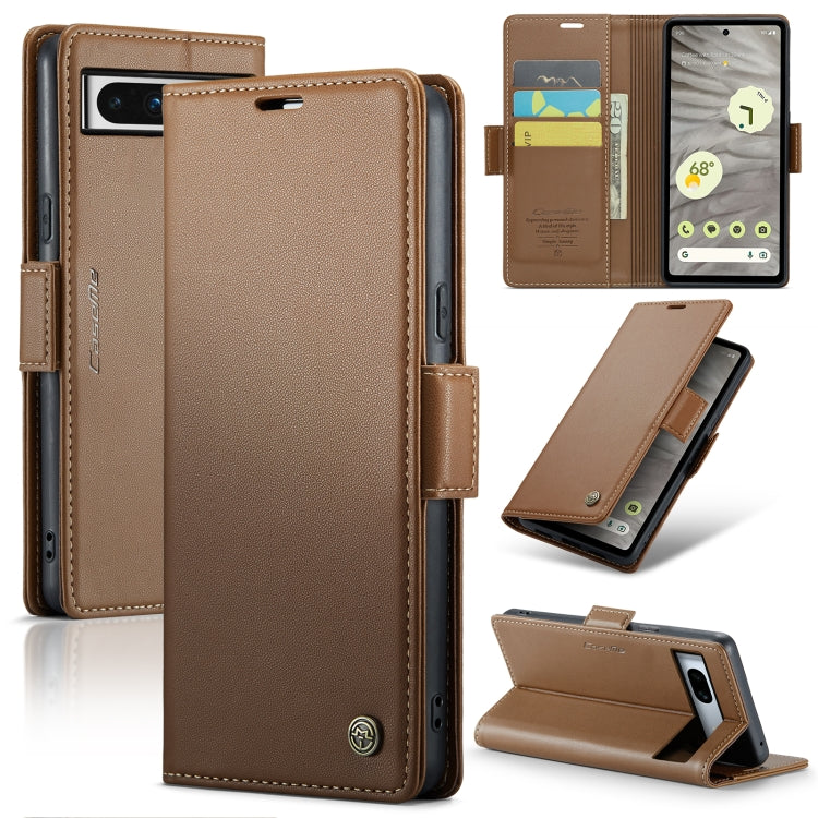 For Google Pixel 8 Pro CaseMe RFID Anti-theft Leather Wallet Phone Case