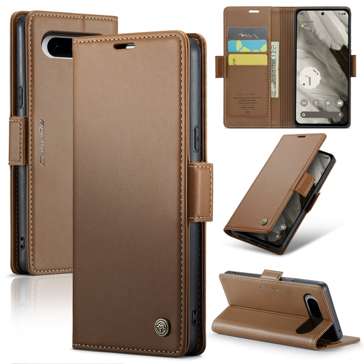 For Google Pixel 8 CaseMe RFID Anti-theft Leather Wallet Phone Case