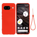 For Google Pixel 8A Pixel Pure Colour Liquid Silicone Shockproof Phone Case