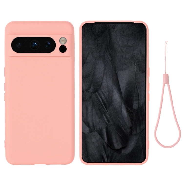 For Google Pixel 8 Pure Colour Liquid Silicone Shockproof Phone Case