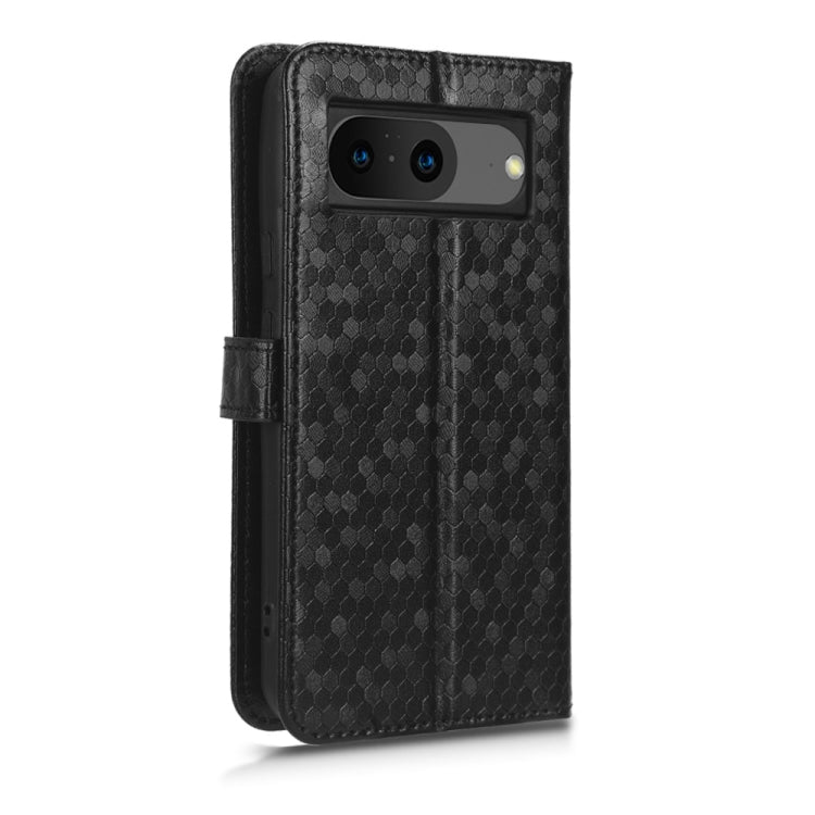 For Google Pixel 9 Honeycomb Dot Texture Leather Phone Case