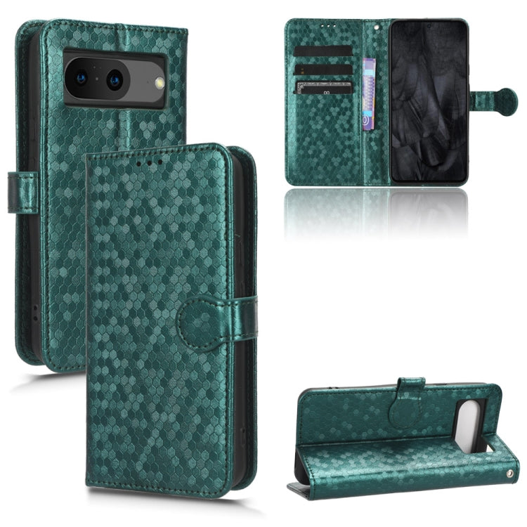 For Google Pixel 9 Honeycomb Dot Texture Leather Phone Case