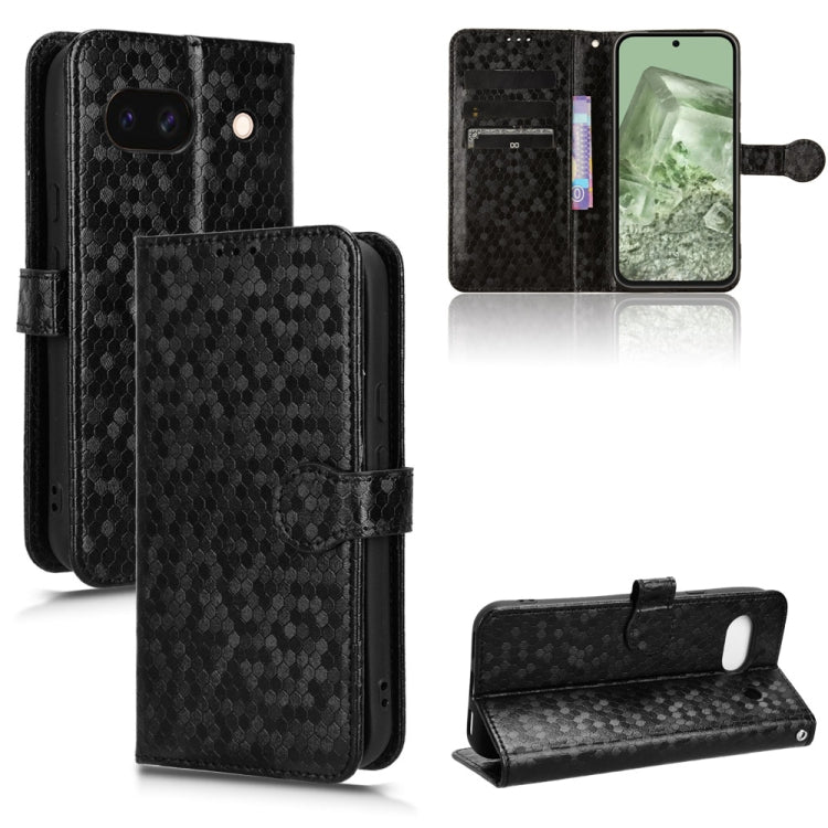 For Google Pixel 9 Honeycomb Dot Texture Leather Phone Case