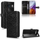 For Google Pixel 9 Pro XL Honeycomb Dot Texture Leather Phone Case