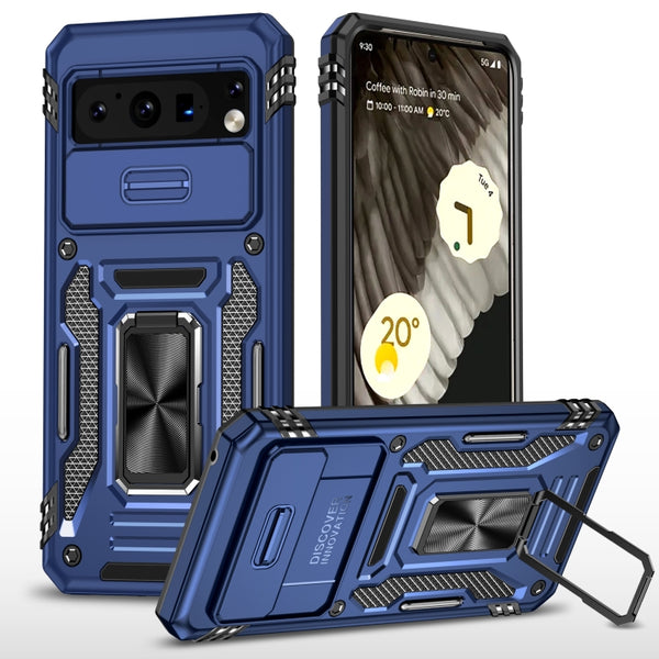 For Google Pixel 8 Pro Armour PC + TPU Camera Shield Phone Case