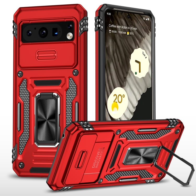 For Google Pixel 8 Armour PC + TPU Camera Shield Phone Case