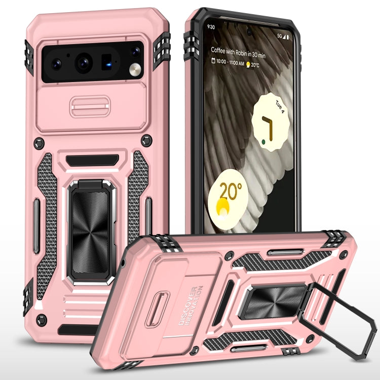 For Google Pixel 8 Armour PC + TPU Camera Shield Phone Case