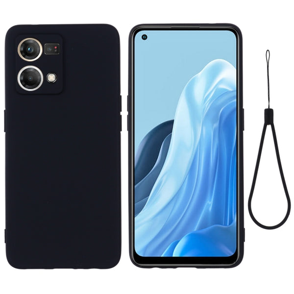 Solid Color Liquid Silicone Dropproof Full Coverage Phone Case, For OPPO Reno8 4G, For OPPO A79
