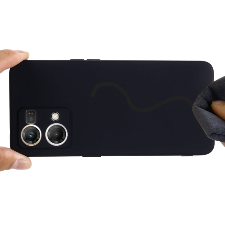 Solid Color Liquid Silicone Dropproof Full Coverage Phone Case, For OPPO Reno8 4G, For OPPO A79