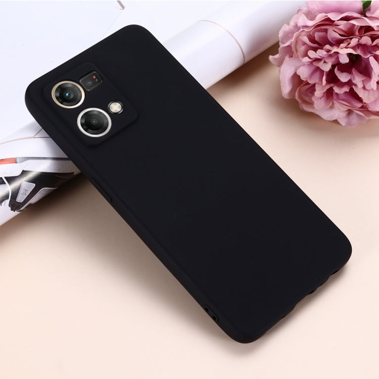 Solid Color Liquid Silicone Dropproof Full Coverage Phone Case, For OPPO Reno8 4G, For OPPO A79