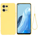 Solid Color Liquid Silicone Dropproof Full Coverage Phone Case, For OPPO Find X6 Pro, For OPPO Reno8 4G