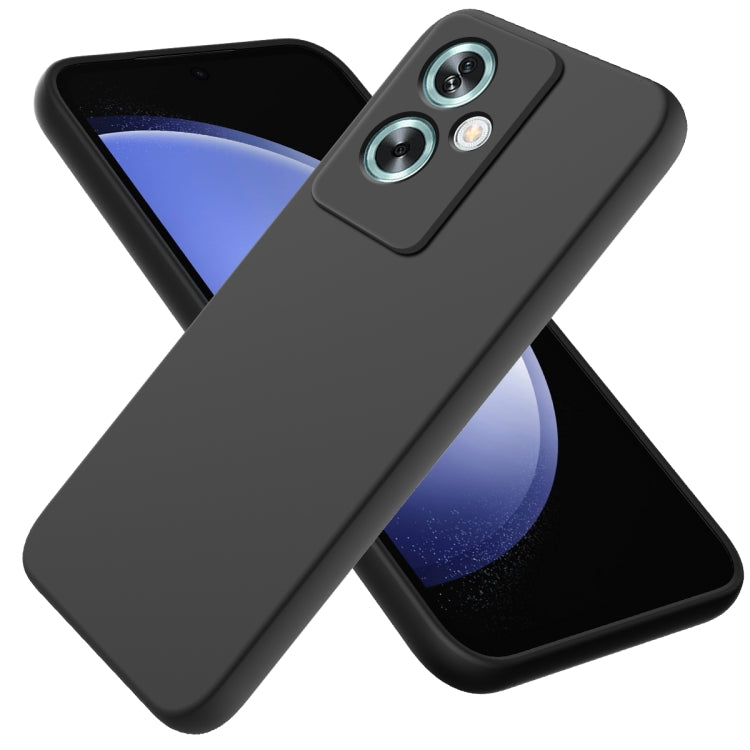 Solid Color Liquid Silicone Dropproof Full Coverage Phone Case, For OPPO Reno8 4G, For OPPO A79