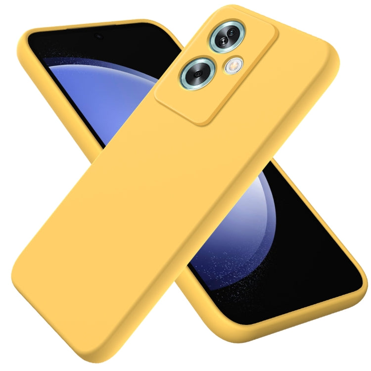 Solid Color Liquid Silicone Dropproof Full Coverage Phone Case, For OPPO Reno8 4G, For OPPO A79