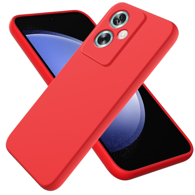 Solid Color Liquid Silicone Dropproof Full Coverage Phone Case, For OPPO Reno8 4G, For OPPO A79