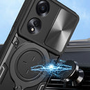 For OPPO Reno 12 F 5G Global Sliding Camera protector Magnetic Holder Phone Case