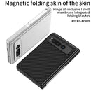 For Google Pixel 9 Pro Fold Integrated Fold Hinge Leather Phone Case with Stand